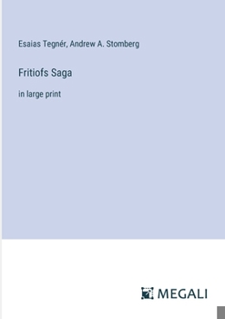 Paperback Fritiofs Saga: in large print Book