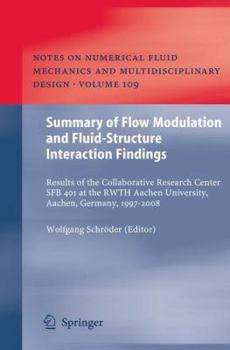 Paperback Summary of Flow Modulation and Fluid-Structure Interaction Findings: Results of the Collaborative Research Center Sfb 401 at the Rwth Aachen Universit Book