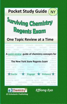 Paperback Surviving Chemistry Regents Exam: One Topic Review at a Time: Pocket Study Guide Book