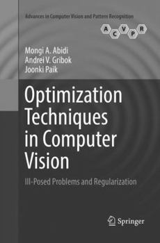 Paperback Optimization Techniques in Computer Vision: Ill-Posed Problems and Regularization Book