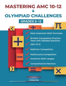 Paperback Mastering AMC 10-12 & Olympiad Challenges: Grades 8-12 Book