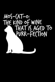 Paperback Mos Cat O: Composition Lined Notebook Journal Funny Gag Gift For Wine And Cat Lovers Book