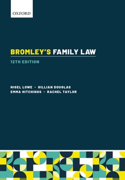 Paperback Bromley's Family Law Book