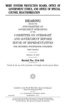 Merit Systems Protection Board, Office of Government Ethics, and Office of Special Counsel reauthorization