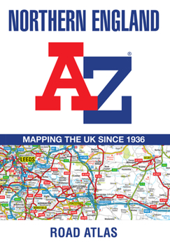 Paperback Northern England Regional A-Z Road Atlas Book