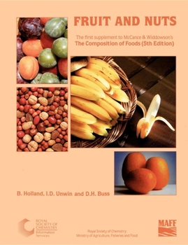 Paperback Fruit and Nuts: Supplement to the Composition of Foods Book