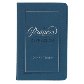 Leather Bound 101 Prayers to Cope with Depression Faux Leather Book