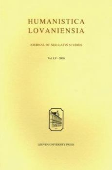 Paperback Humanistica Lovaniensia: Journal of Neo-Latin Studies Book