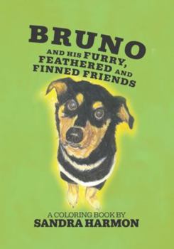 Paperback Bruno and His Furry, Feathered, and Finned Friends: The Coloring Book