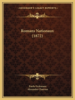 Paperback Romans Nationaux (1872) [French] Book