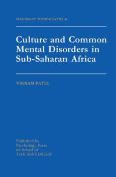 Paperback Culture and Common Mental Disorders in Sub-Saharan Africa Book