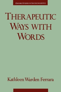 Paperback Therapeutic Ways with Words Book