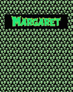 Paperback 120 Page Handwriting Practice Book with Green Alien Cover Margaret: Primary Grades Handwriting Book