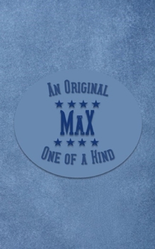 Paperback Max: Personalized Writing Journal for Men Book