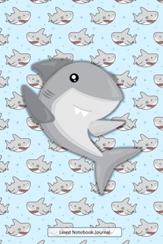 Paperback Lined Notebook Journal: Uniquely Designed Shark Notepad Ideal Gift For Kids Inspiring Creative Note Writing With Pastel Shades Shark Backgroun Book
