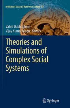 Paperback Theories and Simulations of Complex Social Systems Book