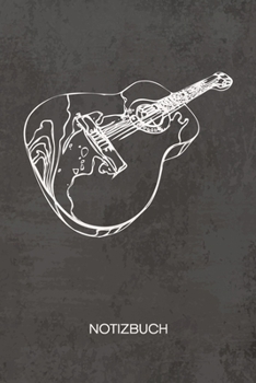 NOTIZBUCH A5 Dotted: Gitarrenspieler Notizheft GEPUNKTET 120 Seiten - Vintage Gitarre Notizblock Gitarrist Skizzenbuch - Musikinstrumente Geschenk f�r Musiker S�nger Instrumentalist