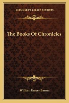 Paperback The Books Of Chronicles Book