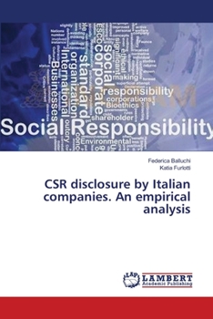 Paperback CSR disclosure by Italian companies. An empirical analysis Book