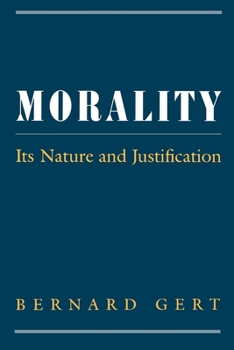 Paperback Morality: Its Nature and Justification Book