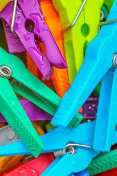 Paperback Clothes Pegs Notebook Book