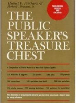 Hardcover The Public Speaker's Treasure Chest: A Compendium of Source Material to Make Your Speech Sparkle Book