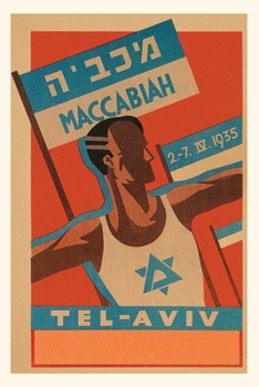 Paperback Vintage Journal Poster for Maccabiah Track Meet Book
