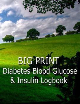 Paperback Big Print Diabetes Blood Sugar and Insulin Log Book