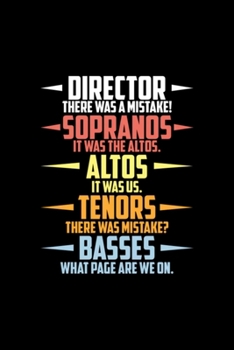 Choir Director There Was A Mistake Funny Chorus: Blank Lined Notebook Journal for Work, School, Office | 6x9 110 page