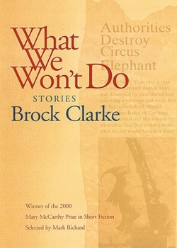 Paperback What We Won't Do: Stories Book