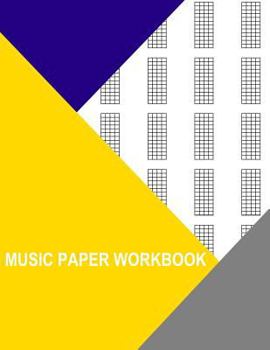 Paperback Music Paper Workbook: Chord Chart 5 Strings 12 Frets Book