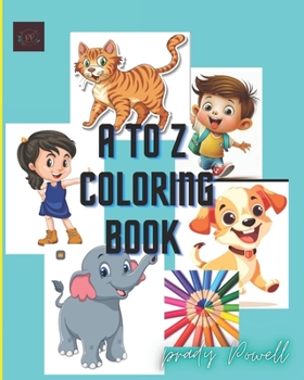 Paperback Ato Z COLORING BOOK: Glossy paper Book