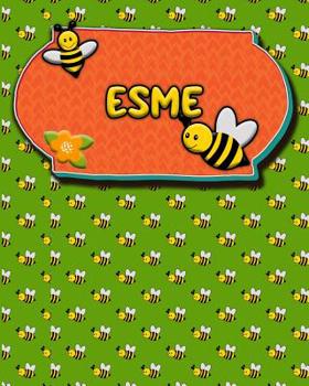 Paperback Handwriting Practice 120 Page Honey Bee Book Esme: Primary Grades Handwriting Book K-2 Book