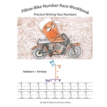 Paperback Pillow-Bike Number Race Workbook: Practice Writing Your Numbers Book