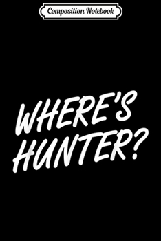 Paperback Composition Notebook: funny Donald j trump where is hunter Minneapolis rally Journal/Notebook Blank Lined Ruled 6x9 100 Pages Book