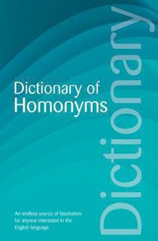 Paperback Dictionary of Homonyms (Wordsworth Reference) Book