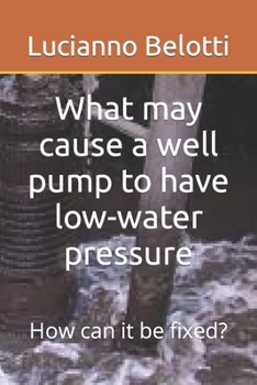 Paperback What may cause a well pump to have low-water pressure: How can it be fixed? Book