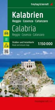Map Calabria, road and leisure map 1:150,000 Book