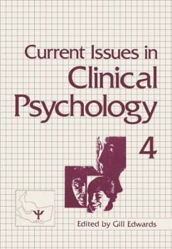 Paperback Current Issues in Clinical Psychology: Volume 4 Book