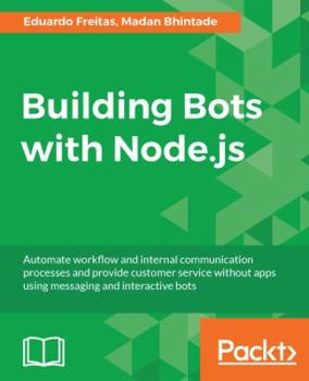 Paperback Building Bots with Node.js Book