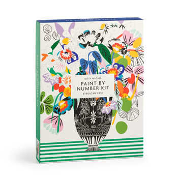 Galison Kitty McCall Etruscan Vase – DIY 9 x 12 Paint by Number Kit with Stunning Art for Beginners and Experts Includes Paint and Brushes