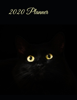 Paperback 2020 Planner: Black Cat 2020 Organizer; Monthly and Weekly 2020 Planner Journal Book