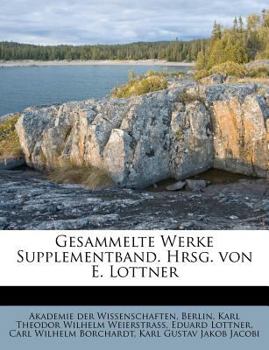 Paperback Gesammelte Werke Supplementband. Hrsg. Von E. Lottner [German] Book
