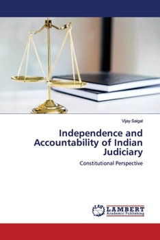 Paperback Independence and Accountability of Indian Judiciary Book