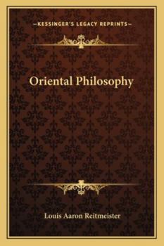 Paperback Oriental Philosophy Book