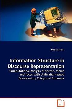 Paperback Information Structure in Discourse Representation Book