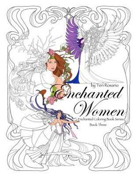 Paperback Enchanted Women Coloring Book