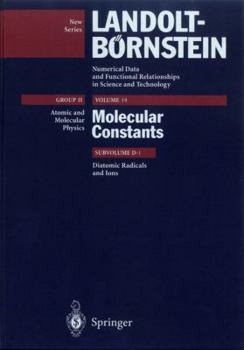 Hardcover Diatomic Radicals and Ions Book