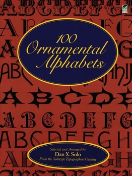 Paperback 100 Ornamental Alphabets Book