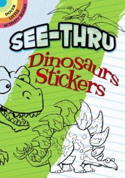 Paperback See-Thru Dinosaur Stickers Book